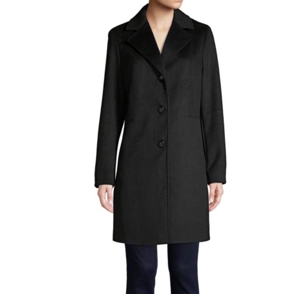 Long Wool-Blend Coat - Calvin Klein